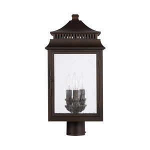 Capital Lighting 936932OZ Sutter Creek 3 Light Outdoor Post Lantern Oiled Bronze