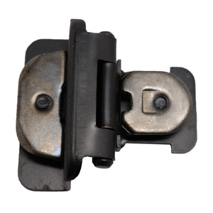 Amerock Double Demountable Cabinet Hinge 1/2 inch (13 mm) Overlay Hinge Oil Rubbed Bronze 2 Pack Self-Closing Hinge Cabinet Door Hinge