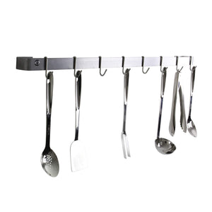 Enclume WR4 SS 42" Classic Wall Rack Utensil Bar w/ 12 Hooks SS