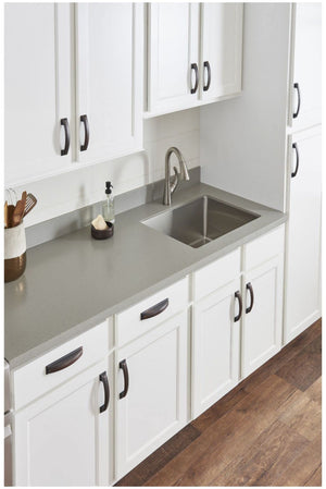 Jeffrey Alexander 435-96BNBDL 96 mm Center-to-Center Brushed Pewter Square Annadale Cabinet Pull