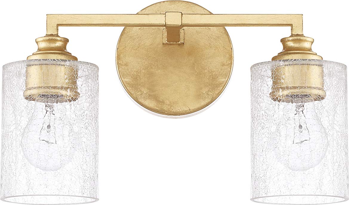 Capital Lighting 120521CG-422 Milan 2 Light Vanity Capital Gold