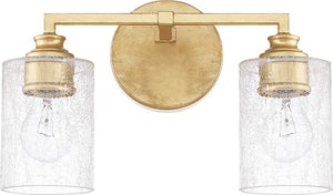 Capital Lighting 120521CG-422 Milan 2 Light Vanity Capital Gold