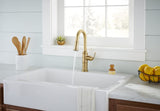 Gerber D150537BB Brushed Bronze Kinzie Single Handle Pull-down Prep Faucet