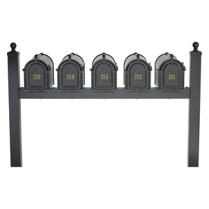 Whitehall 16525 - Multi Mailbox Quint Package - Black