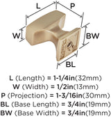 Amerock Cabinet Knob Polished Chrome 1-1/4 inch (32 mm) Length Mulholland 1 Pack Drawer Knob Cabinet Hardware