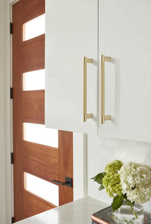 Amerock Kitchen Cabinet Pull Golden Champagne 8 in (203 mm) Center-to-Center Bronx 1 Pack Furniture Hardware Cabinet Handle Bathroom Drawer Pull