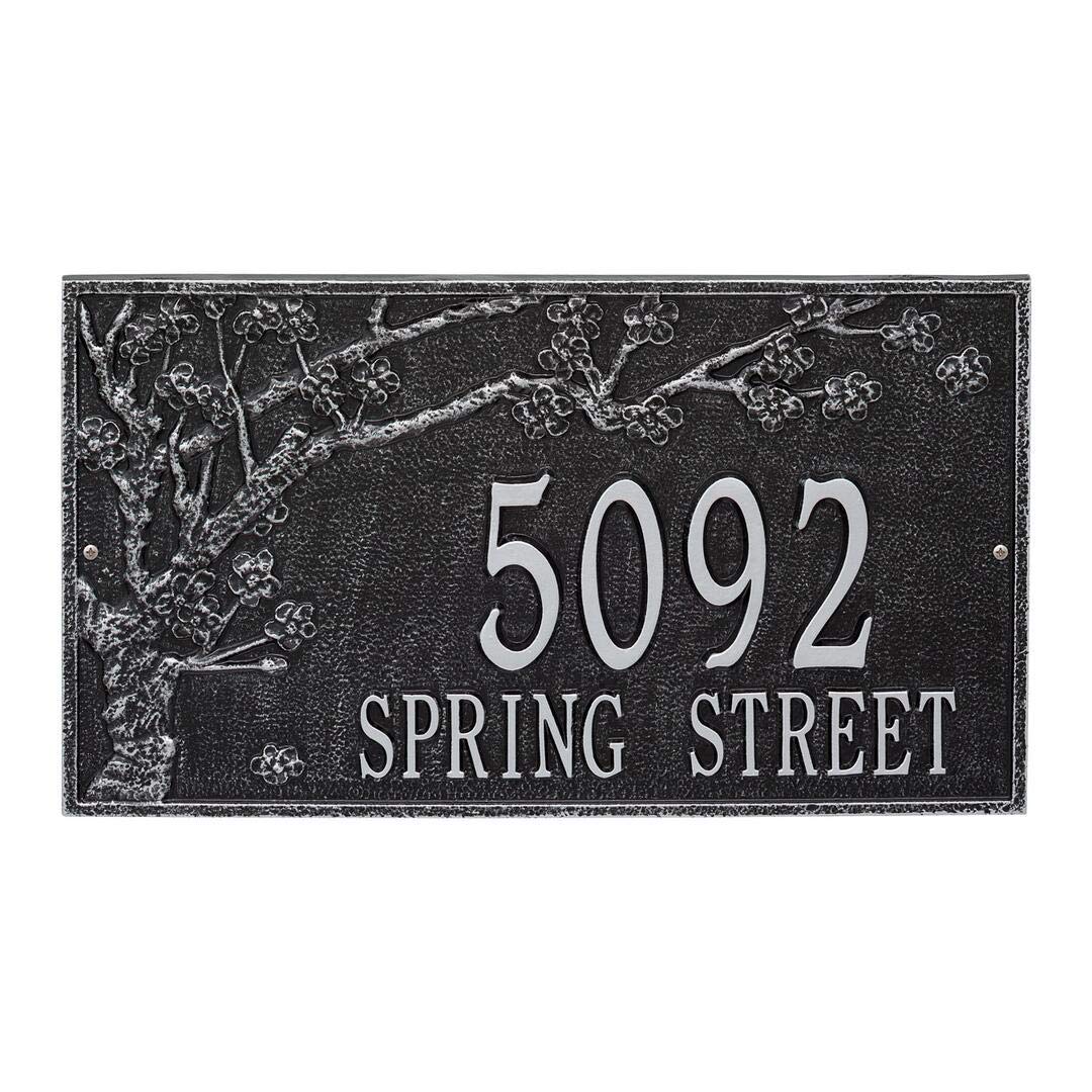 Whitehall 2942BS - Personalized Spring Blossom Plaque - Estate - Wall - 2 Line