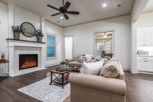 Amantii TRD-44-BESPOKE Traditional Bespoke - 44" Indoor / Outdoor Electric Insert Featuring, WiFi Compatibility, Bluetooth Connectivity, Multi Function Remote, and a Selection of Media Options