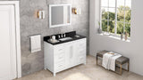 Jeffrey Alexander VKITCAD48GRBGR 48" Grey Cade Vanity, Black Granite Vanity Top, undermount rectangle bowl