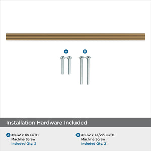 Amerock Cabinet Pull Champagne Bronze 8-13/16 inch (224 mm) Center-to-Center Versa 1 Pack Drawer Pull Cabinet Handle Cabinet Hardware