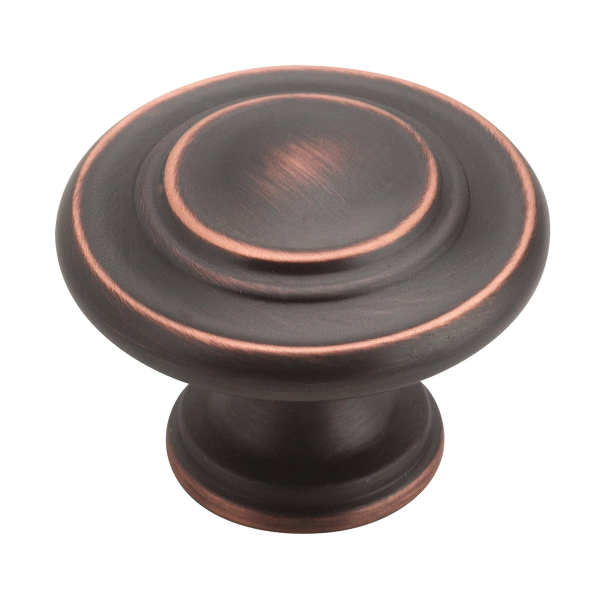 Amerock Cabinet Knob Oil Rubbed Bronze 1-5/16 inch (33 mm) Diameter Inspirations 1 Pack Drawer Knob Cabinet Hardware