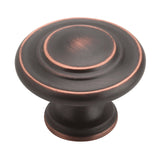 Amerock Cabinet Knob Oil Rubbed Bronze 1-5/16 inch (33 mm) Diameter Inspirations 1 Pack Drawer Knob Cabinet Hardware