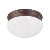 Capital Lighting 5678BB Scott 2 Light Flush Mount Burnished Bronze