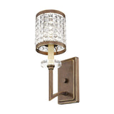 Livex Lighting 50561-64 Gramercy 1-Light Wall Sconce, Hand Painted Palacial Bronze