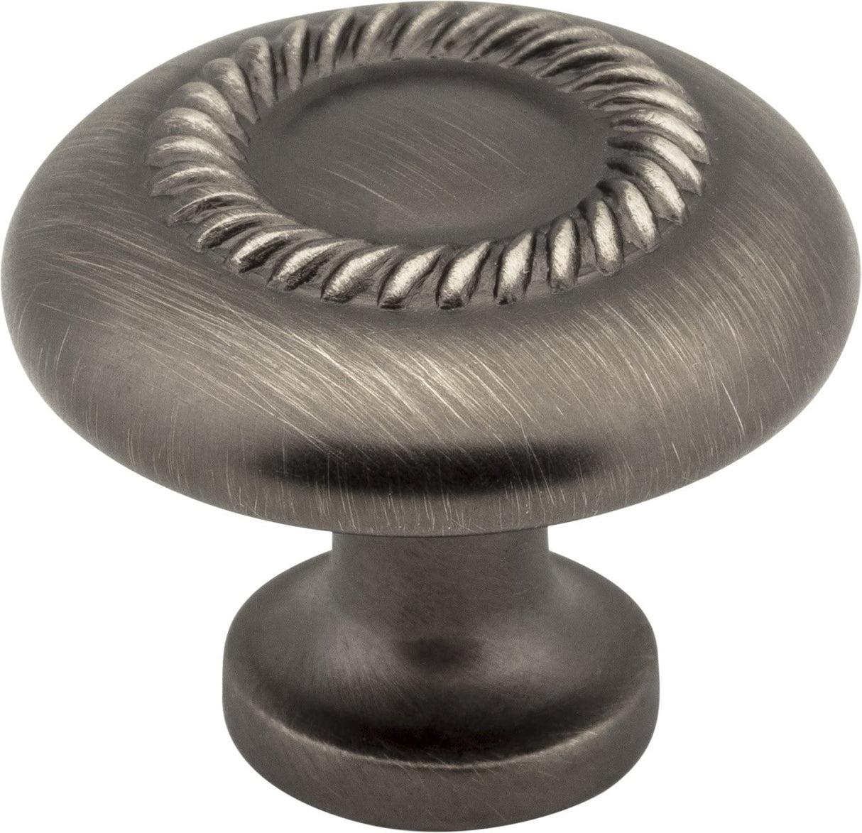 Elements Z118-DBAC 1-1/4" Diameter Brushed Oil Rubbed Bronze Rope Detailed Cypress Cabinet Mushroom Knob