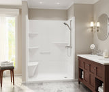 MAAX 105921-2-000-001 Camelia SH-6034 Acrylic Alcove Center Drain One-Piece Shower in White