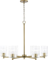 Capital Lighting 441361AD-491 Emerson 6 Light Chandelier Aged Brass