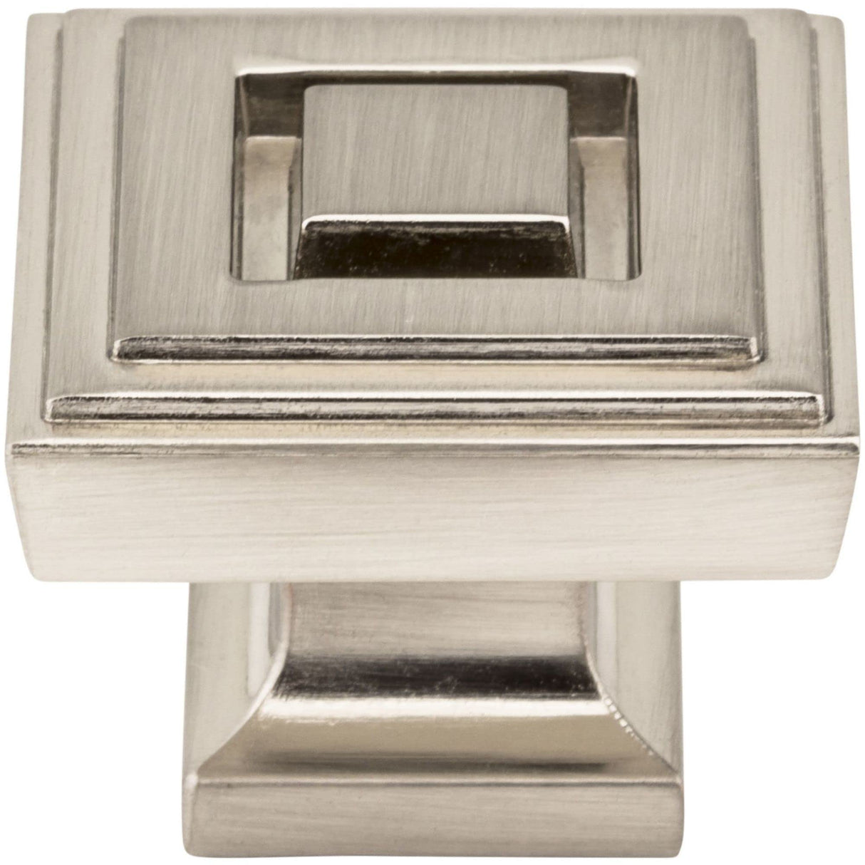 Jeffrey Alexander 585L-BNBDL 1-1/4" Overall Length Brushed Pewter Square Delmar Cabinet Knob