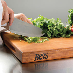 John Boos CHY-R02 Cherry Wood Cutting Board for Kitchen Prep, 1.5 Inch Thick, Large Edge Grain Rectangular Reversible Charcuterie Block, 24" x 18" 1.5" 24X18X1.5 CHY-EDGE GR-REV-