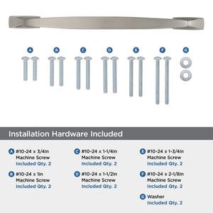 Amerock Appliance Pull Satin Nickel 12 inch (305 mm) Center to Center Highland Ridge 1 Pack Drawer Pull Drawer Handle Cabinet Hardware