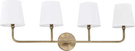 Capital Lighting 119341AD-674 Dawson 4 Light Vanity Aged Brass