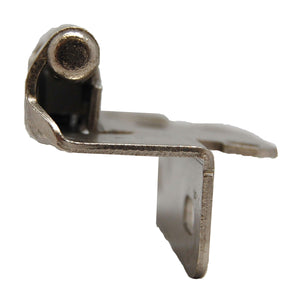 Amerock Cabinet Hinge 1/2 inch (13 mm) Overlay Hinge Satin Nickel 2 Pack Self-Closing Hinge Partial Wrap Hinge Cabinet Door Hinge