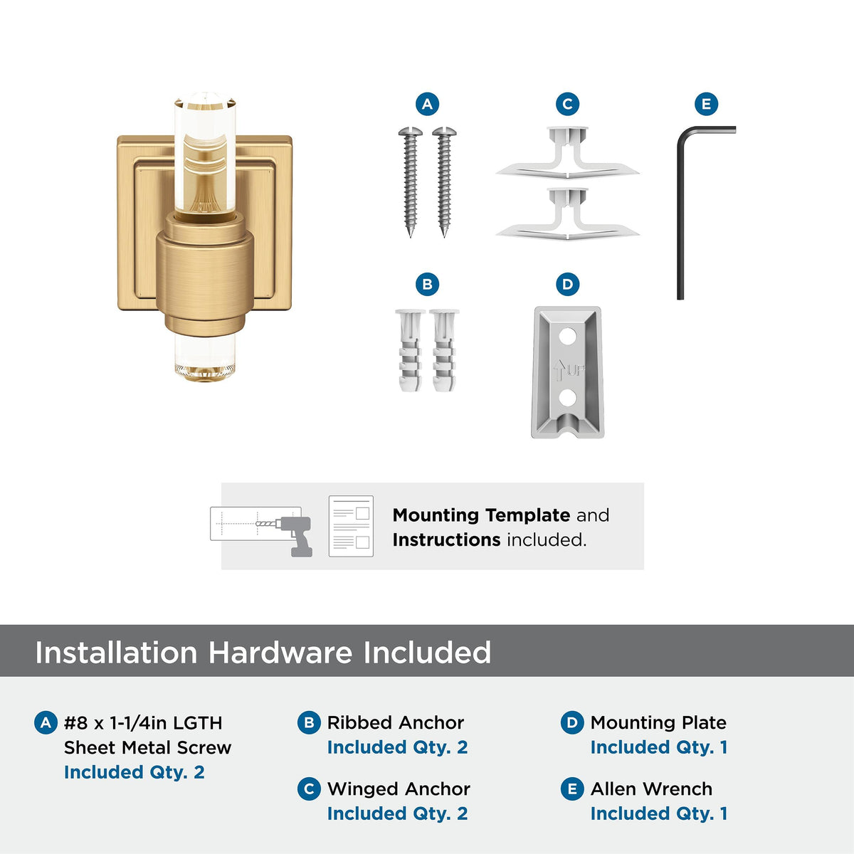 Amerock BH36060CCZ Clear/Champagne Bronze Single Robe Hook 2-15/16 in. (75 mm) Length Towel Holder Glacio Towel Hook for Bathroom Bathroom Hardware Bath Accessories