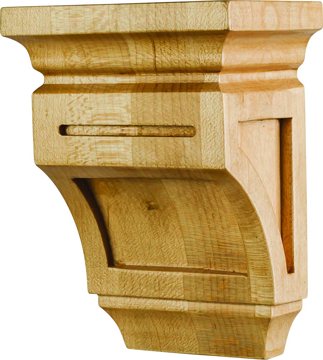 Hardware Resources CORO-6-WB 3" W x 2" D x 4" H White Birch Mission Corbel