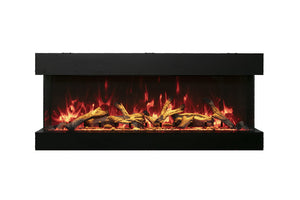 Amantii 72-TRV-XT-XL Trv View Extra Tall Smart Electric - 70" Indoor / Outdoor WiFi Enabled  3 Sided Electric Fireplace Featuring a 22" Height, MultiFunction Remote, Multi Speed Flame Motor, and a Selection of Media Options