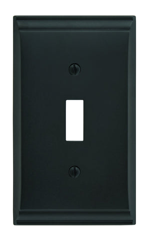 Amerock Wall Plate Black Bronze 1 Toggle Switch Plate Cover Candler 1 Pack Light Switch Cover