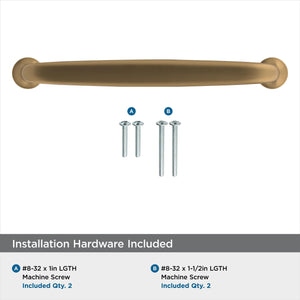 Amerock Cabinet Pull Champagne Bronze 5-1/16 inch (128 mm) Center-to-Center Renown 1 Pack Drawer Pull Cabinet Handle Cabinet Hardware