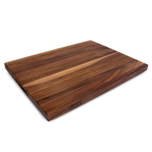 John Boos WAL-R02 Walnut Wood Cutting Board for Kitchen Prep, 1.5 Inch Thick, Large Edge Grain Rectangular Reversible Charcuterie Block, 24