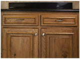 Jeffrey Alexander Z290-128-BNBDL 128 mm Center-to-Center Brushed Pewter Durham Cabinet Pull