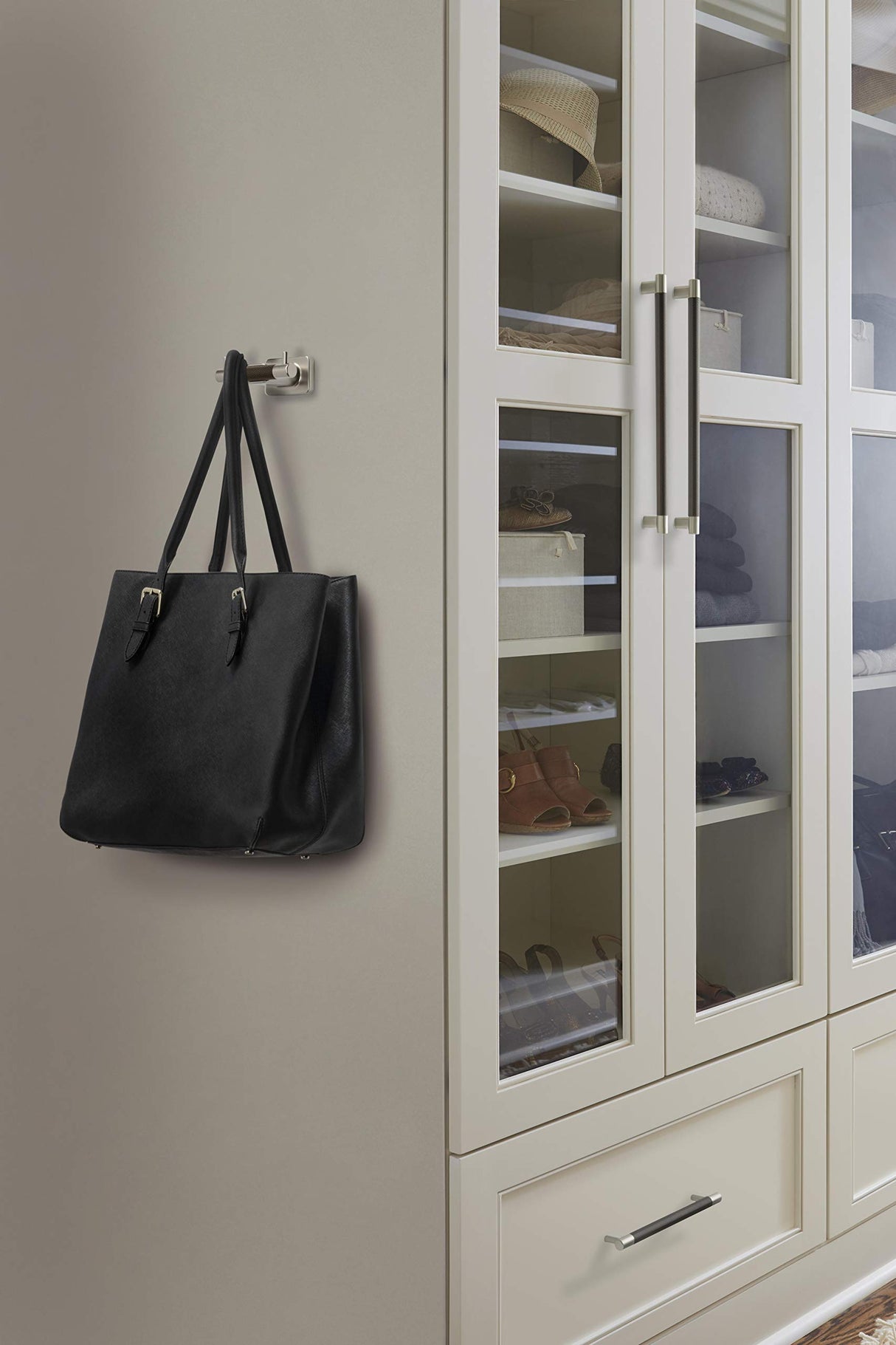 Amerock BP36562G10ORB Esquire Cabinet Pull, 8in (203mm) Center-to-Center, Satin Nickel/Oil Rubbed Bronze