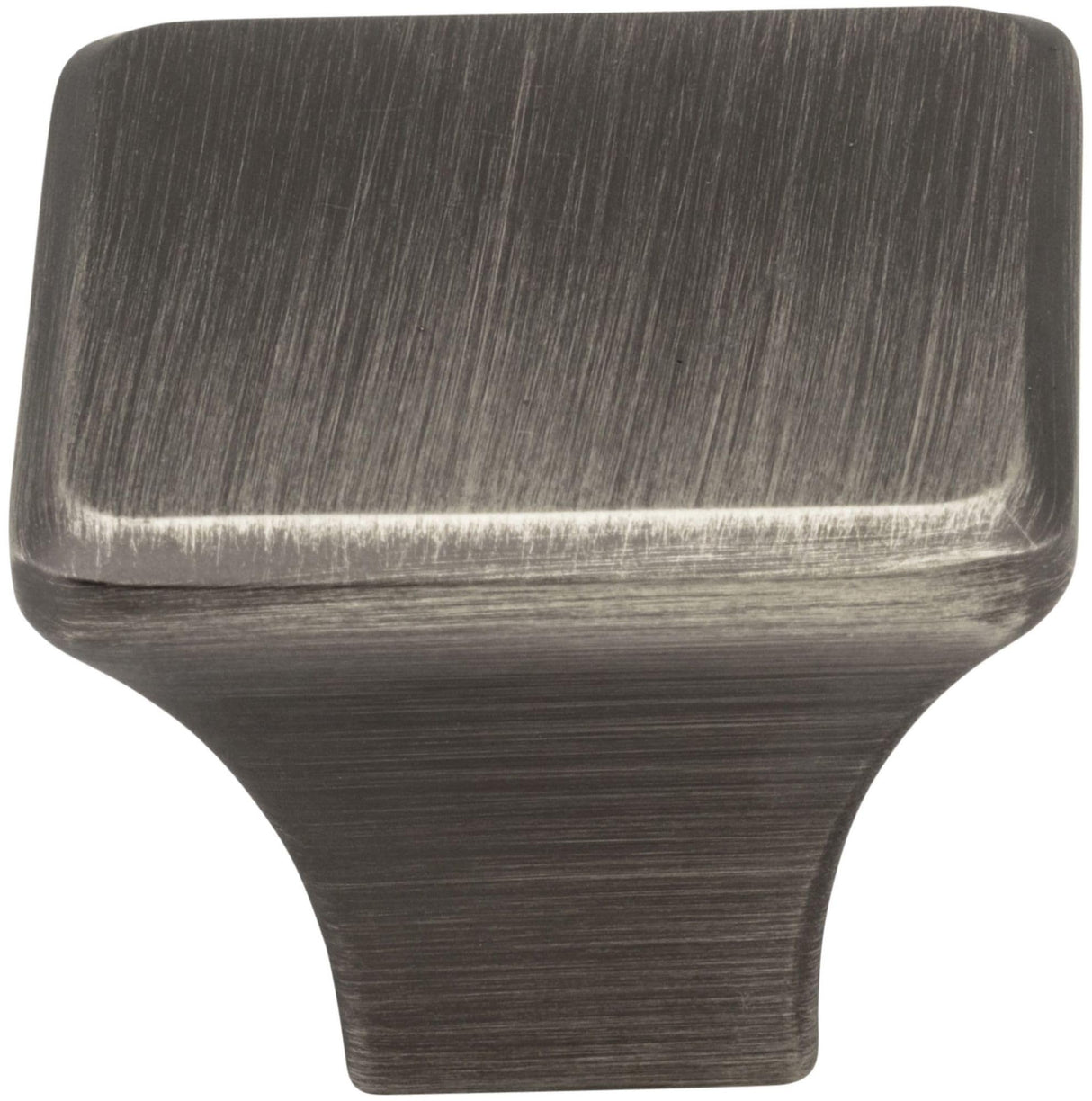 Jeffrey Alexander 972L-BNBDL 1-1/4" Overall Length Brushed Pewter Square Marlo Cabinet Knob