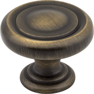 Jeffrey Alexander 117SBZ 1-1/4" Diameter Satin Bronze Bremen 1 Cabinet Knob