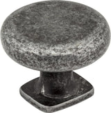 Jeffrey Alexander MO6303SIM-D 1-3/8" Diameter Distressed Antique Silver Belcastel 1 Cabinet Knob