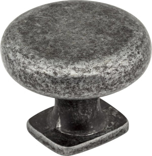 Jeffrey Alexander MO6303SIM-D 1-3/8" Diameter Distressed Antique Silver Belcastel 1 Cabinet Knob