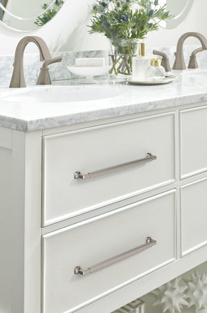 Amerock BP37401G10 Satin Nickel Cabinet Pull 12-5/8 in (320 mm) Center-to-Center Cabinet Handle Stature Drawer Pull Kitchen Cabinet Handle Furniture Hardware
