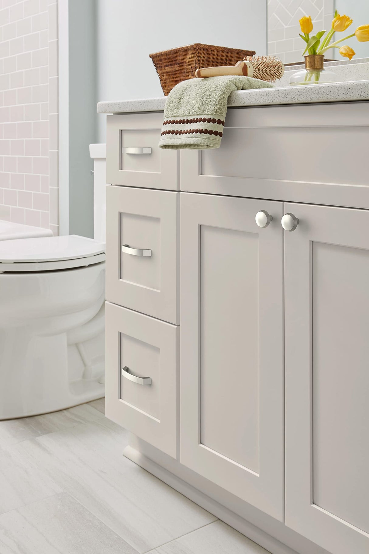 Amerock BP36844G10 BP36844 Premise 3-3/4 Inch Center to Center Arch Cabinet Pull