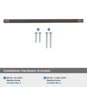 Amerock Kitchen Cabinet Pull Oil Rubbed Bronze| 12-5/8 in (320 mm) Center-to-Center Bronx 1 Pack Furniture Hardware Cabinet Handle Bathroom Drawer Pull