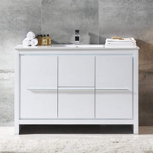 Fresca FCB8148GO-I Fresca Allier 48" Gray Oak Modern Bathroom Cabinet w/ Sink