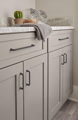 Amerock Cabinet Pull Matte Black 3-3/4 inch (96 mm) Center-to-Center Factor 1 Pack Drawer Pull Cabinet Handle Cabinet Hardware