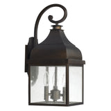 Capital Lighting 9642OB Westridge 3 Light Outdoor Wall Lantern Old Bronze