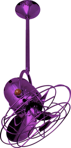 Matthews Fan BD-LTPURPLE-MTL Bianca Direcional ceiling fan in Ametista (Blue) finish with metal blades.