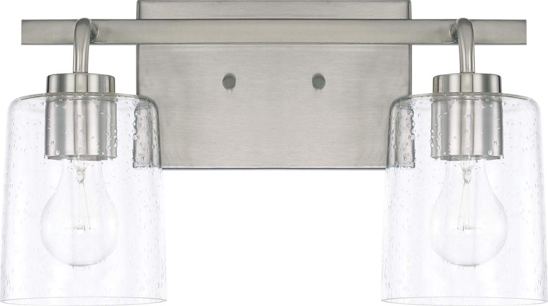 Capital Lighting 128521BN-449 Greyson 2 Light Vanity Brushed Nickel