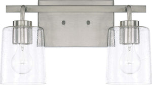 Capital Lighting 128521BN-449 Greyson 2 Light Vanity Brushed Nickel
