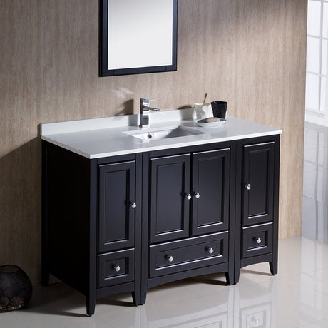 Fresca FVN20-122412ES Fresca Oxford 48" Espresso Traditional Bathroom Vanity