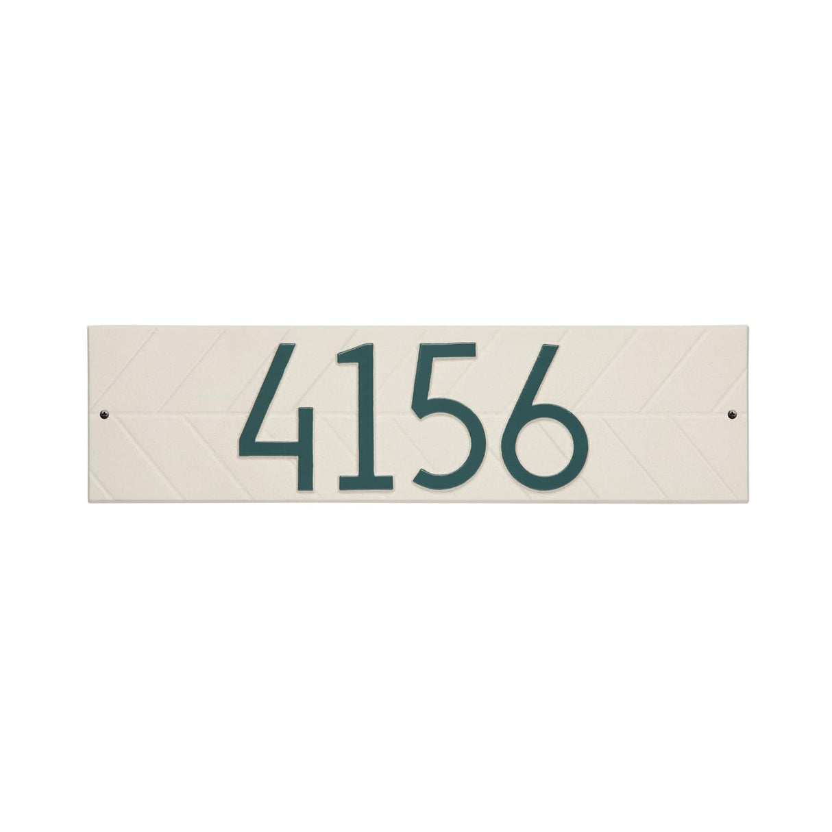 Whitehall 3902L4 - Modern Herringbone Horizontal Plaque, Standard Wall 1-line