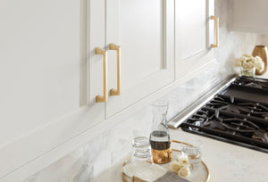 Amerock Cabinet Pull Champagne Bronze 5-1/16 inch (128 mm) Center to Center Blackrock 1 Pack Drawer Pull Drawer Handle Cabinet Hardware